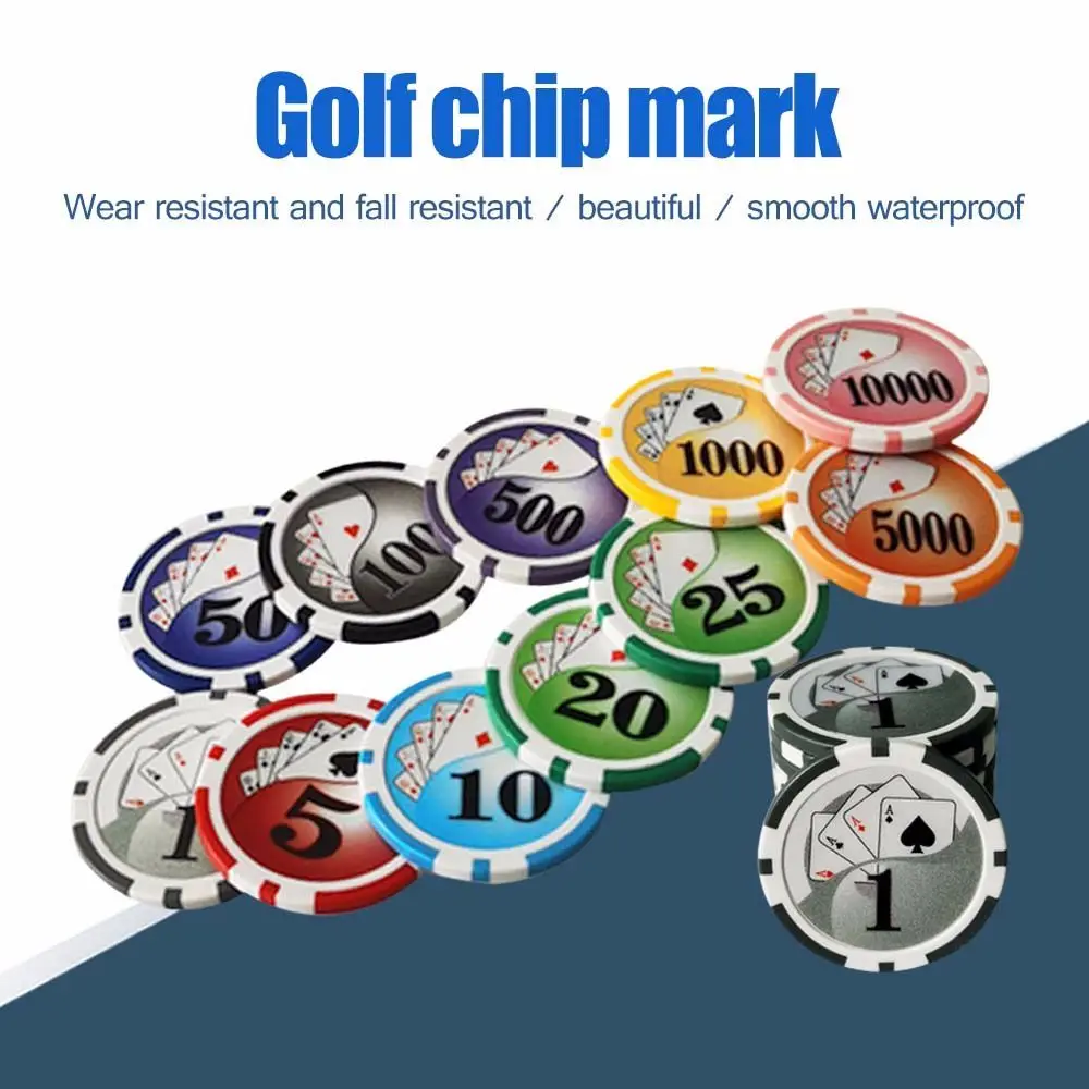 

Magnetic Ball Position Chip Mark Golf Accessories Golf Equipment Standard Hat Clip Golf Ball Marker Poker Numbers Golf Hat Clip