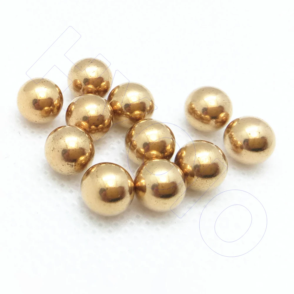 Твердые латунные шарики H62 Круглые бусины с прецизионным металлическим подшипником 2,381 3,175 4,763 6 6,35 9,525 10 12 12,7 15 15,875 25,4 до 30 мм