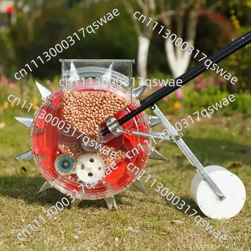 Multifunctional Manual Hand Push Drum Seeder Small Sowing Planter Machine for Corn Peanut Soybean Vegetable Farm Garden Use