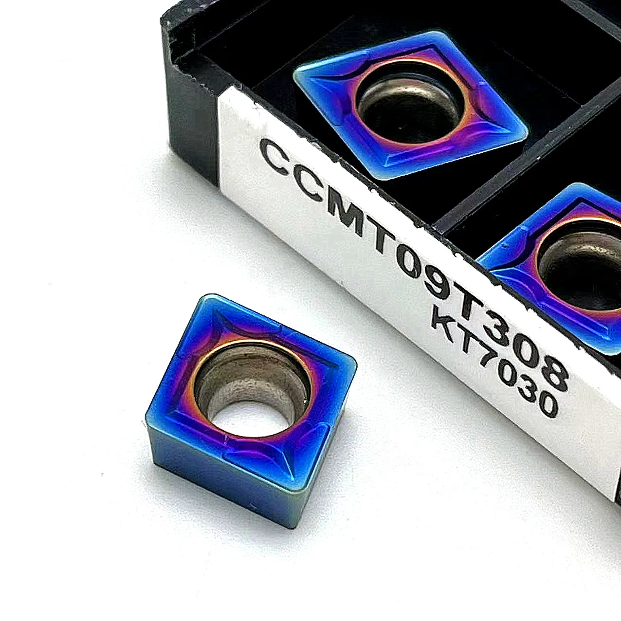 CCMT09T304 KT7030 CCMT 09t308 KT7030 Nano Blue เครื่องกลึงเครื่องมือใบมีดเพชร NC เครื่องมือคุณภาพสูง CCMT09t 304