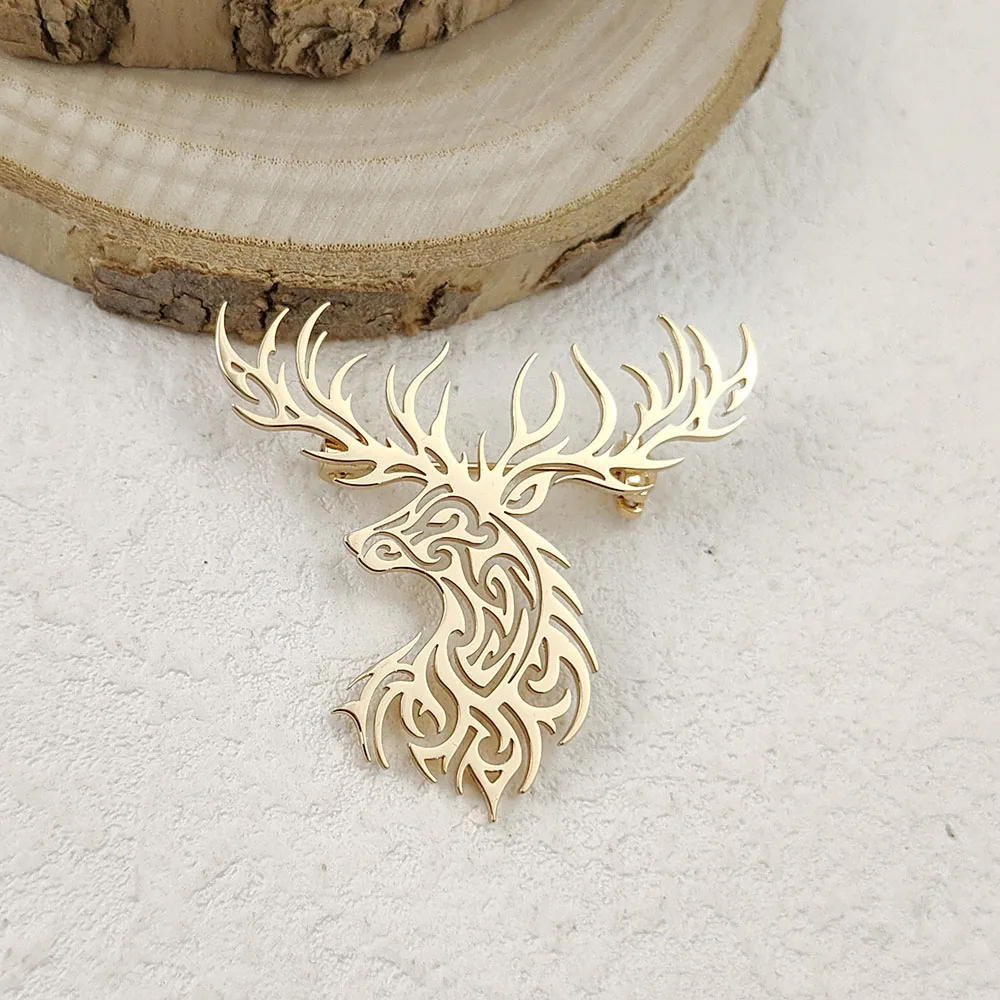 بروش من الفولاذ المقاوم للصدأ مطلي بالذهب عيار 18 قيراط على طراز الشرير المجوف، وإكسسوارات البدلة السوداء، ومجموعة مطابقة لحفلات الزفاف #6