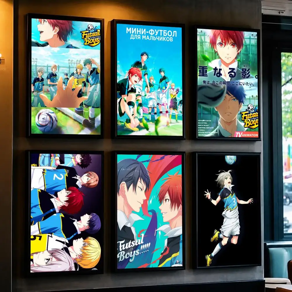 anime F-Futsal Boys-S Poster Removable Wall Sticker for Home Cafe Bar Office Interior Decor