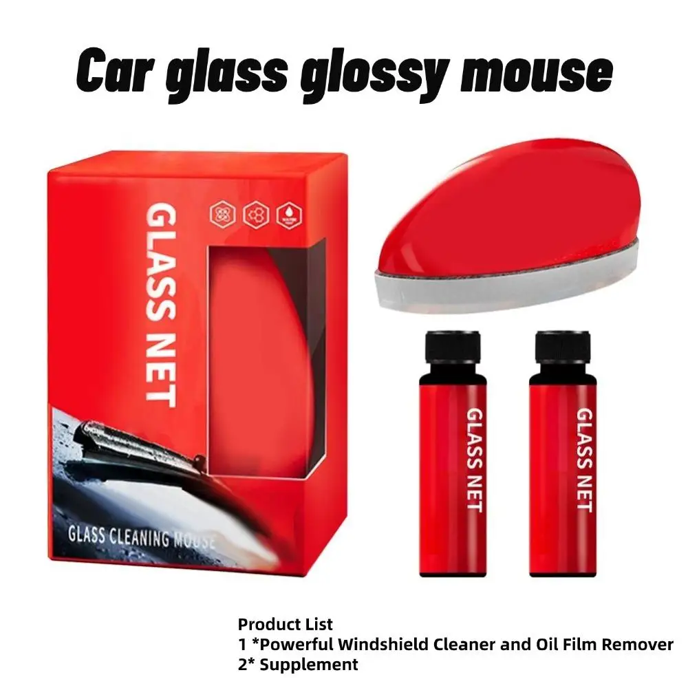 Pare-brise de souris en verre automobile, élimination du film d'huile, verre de décontamination de bain, revêtement frais, placage de cristal, livres lumineux