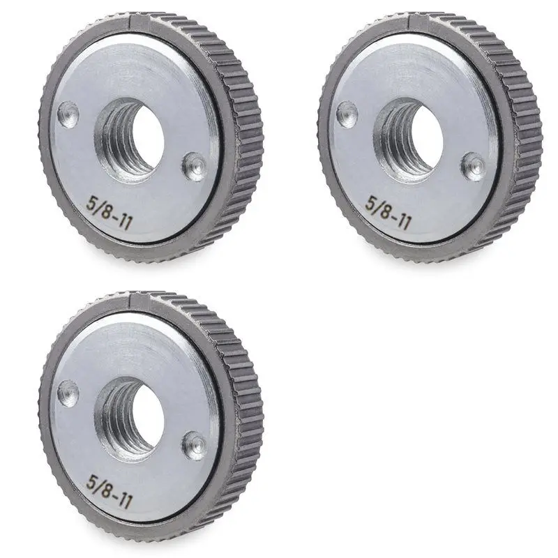 

A02M-3 шт. Гайка для угловой шлифмашины 5/8 дюйма-11, быстросъемная фланцевая гайка, стопорная гайка для угловой шлифмашины