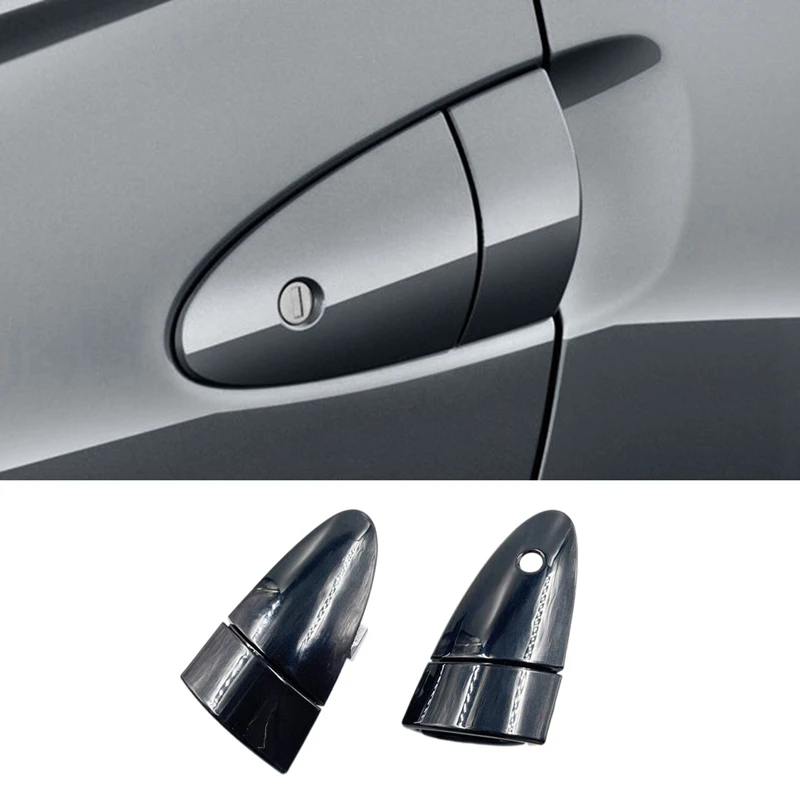 1 Pair Front Door Outer Handle Black For Honda CRZ CR-Z 2011-2015 72141-SZT-G01 72181-SZT-003