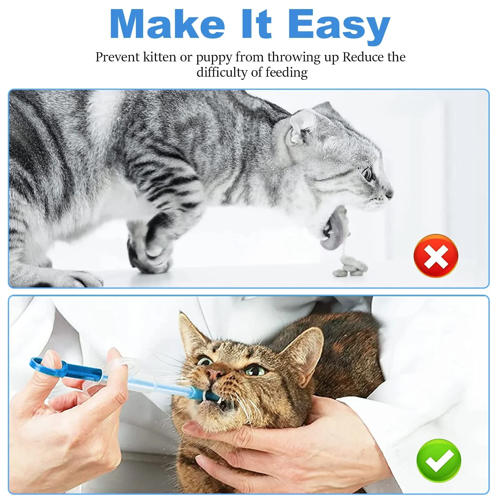 موزع أدوية الحيوانات الأليفة، مسدس حبوب منع الحمل، قرص مطلق النار، مجموعة أدوات تغذية طبية للكلاب والقطط والحيوانات الصغيرة