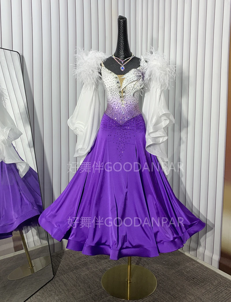 

Waltz Ballroom Dance Dress Women Competition Dance Gown Ballroom Dancing Costume standard dance dress women competition 2024