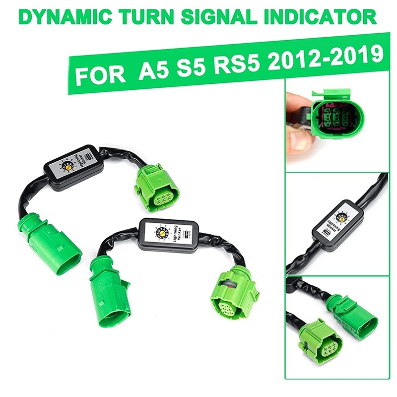Car Dynamic Add-on Module Cable Wire Harness Tail Light Turn Signal Indicator LED Taillight For-Audi A5 S5 RS5 2012-2019
