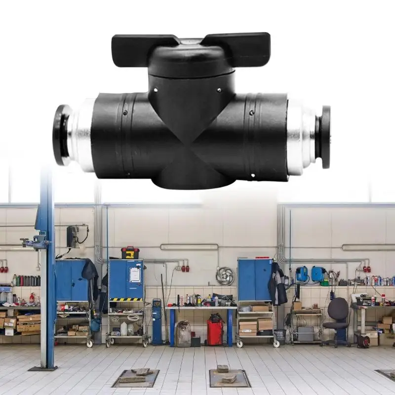 

652F Set of 2 Sturdy Brass Pneumatics Round Valves for Effortlessly Air Flows Management In Pneumatics Tool and Systems