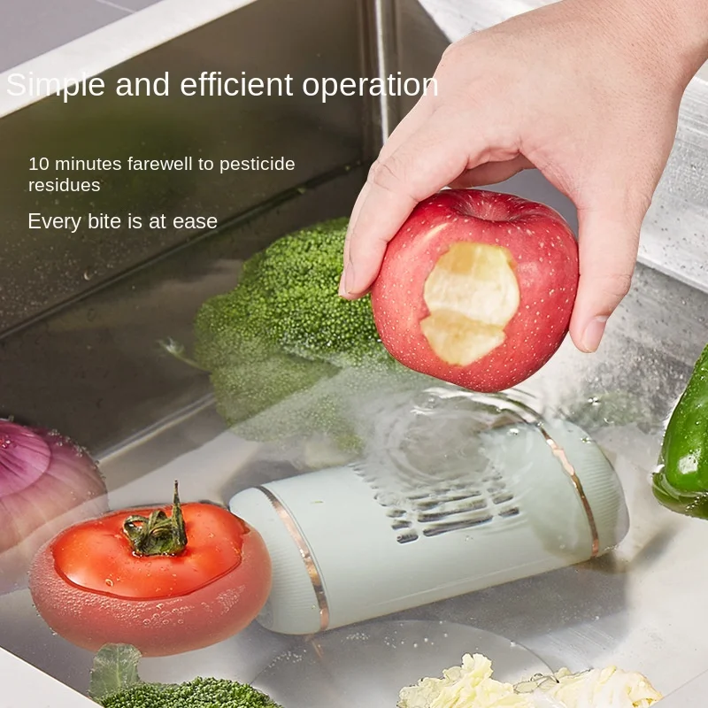 Macaron Green Kitchen Machines Electric Disinfectant for Vegetables Disinfection Purification Products Materials Fruit Washing