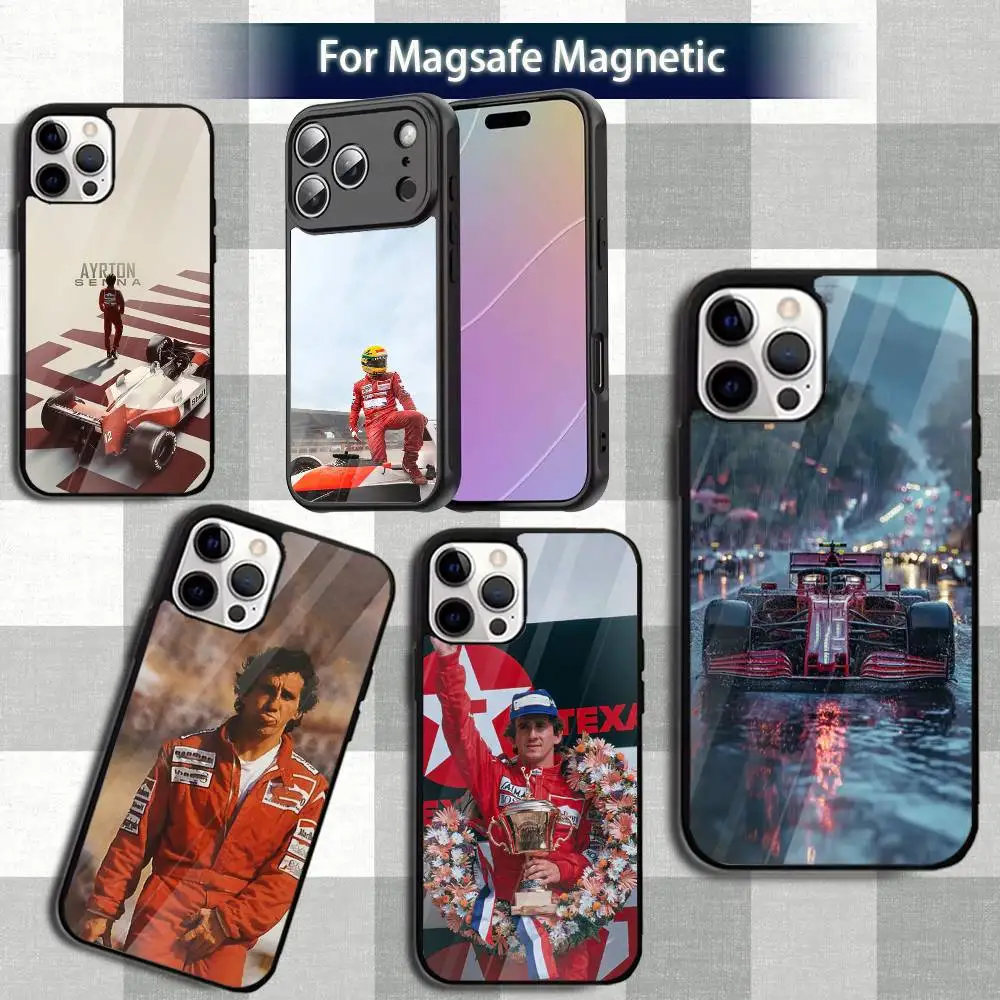 

R-racing driver A-Ayrtons Phone Case For iPhone 13,12,15,17,11,16,14,Pro,Max,Plus,Mini,Magsafe,Magnetic Wireless Charging Case