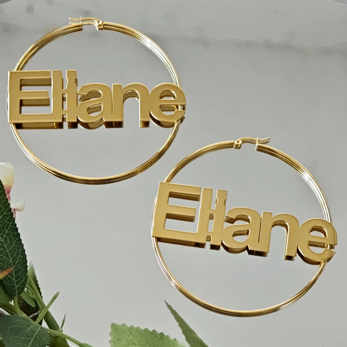 Customized Stainless Steel Earrings Customized Name Earrings Charming Women's Earrings Fashionable Banquet Party Earrings