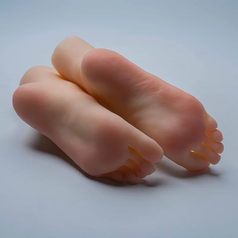 

Fake Simulation Nail Practice Foot Silicone Foot Model Female Feet Fetish Mannequin Massage Jewelry Shoes Display 3800