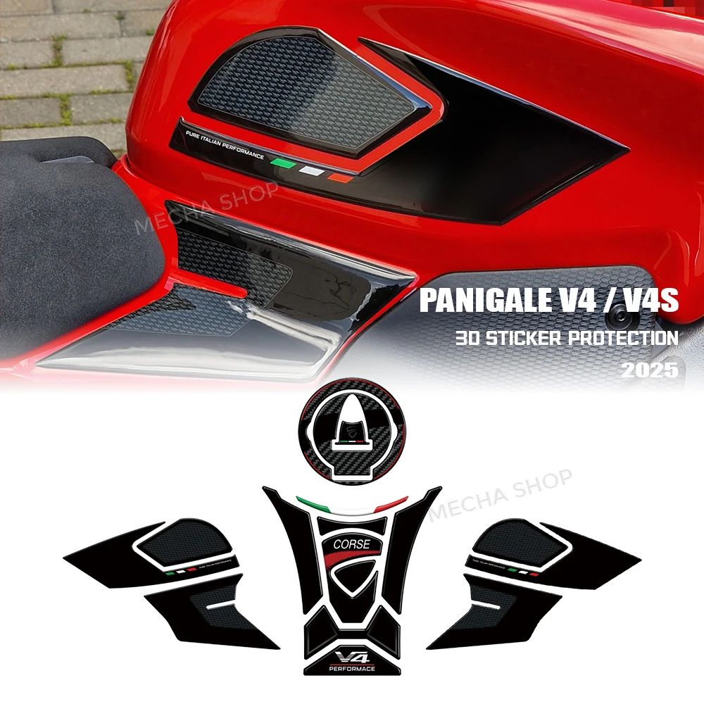

For panigale v4 sticker motorcycle 3D sticker tank pad protection kit V4 V4S Decor compatible