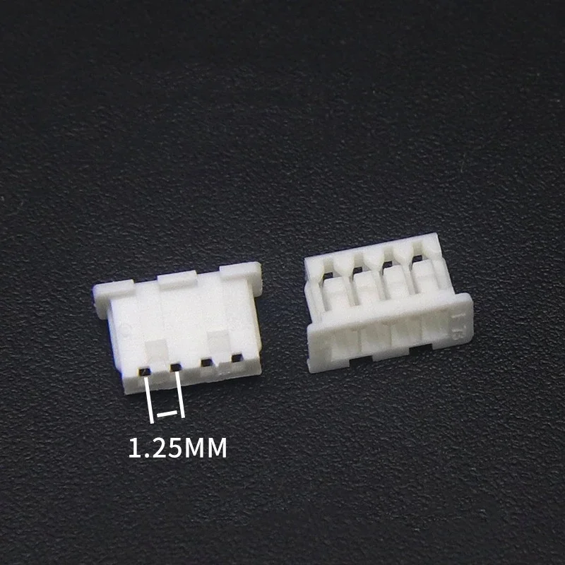50pcs Micro Jst 1.25 2/3/4/5/6 Pin Connector 1.25mm Pitch Horizontal Straight Header / Housing / Terminal 1.25-2p/3p/4p/5/6p