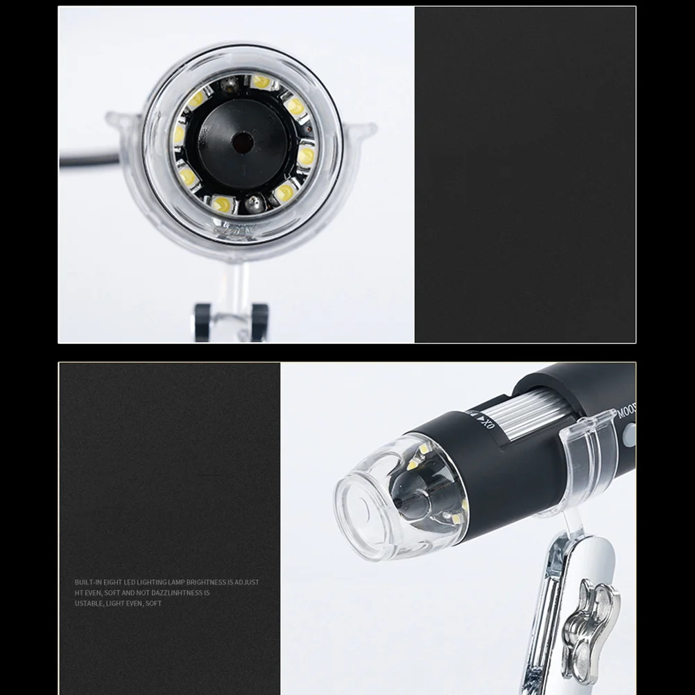 

Portable USB Digital Microscope 1600X Magnification with 8 LED Lights Adjustable Focus High Resolution for Clear Imaging