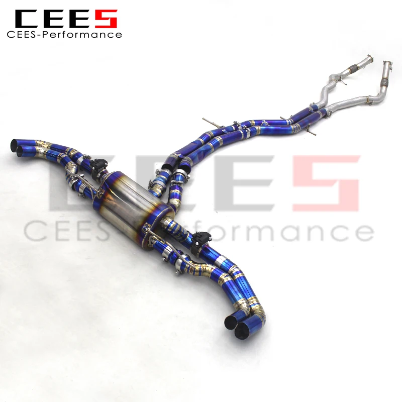 CEES Catback Exhaust For Audi RS Q8/RSQ8/Q8 2019-2023 Titanium Exhaust Pipe Muffler Car Exhaust System