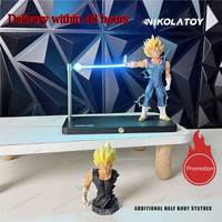 NIKOLATOY Dragon Ball Magnetic Night Light Anime Peripheral Vegeta Super Saiyan Desktop Ornaments