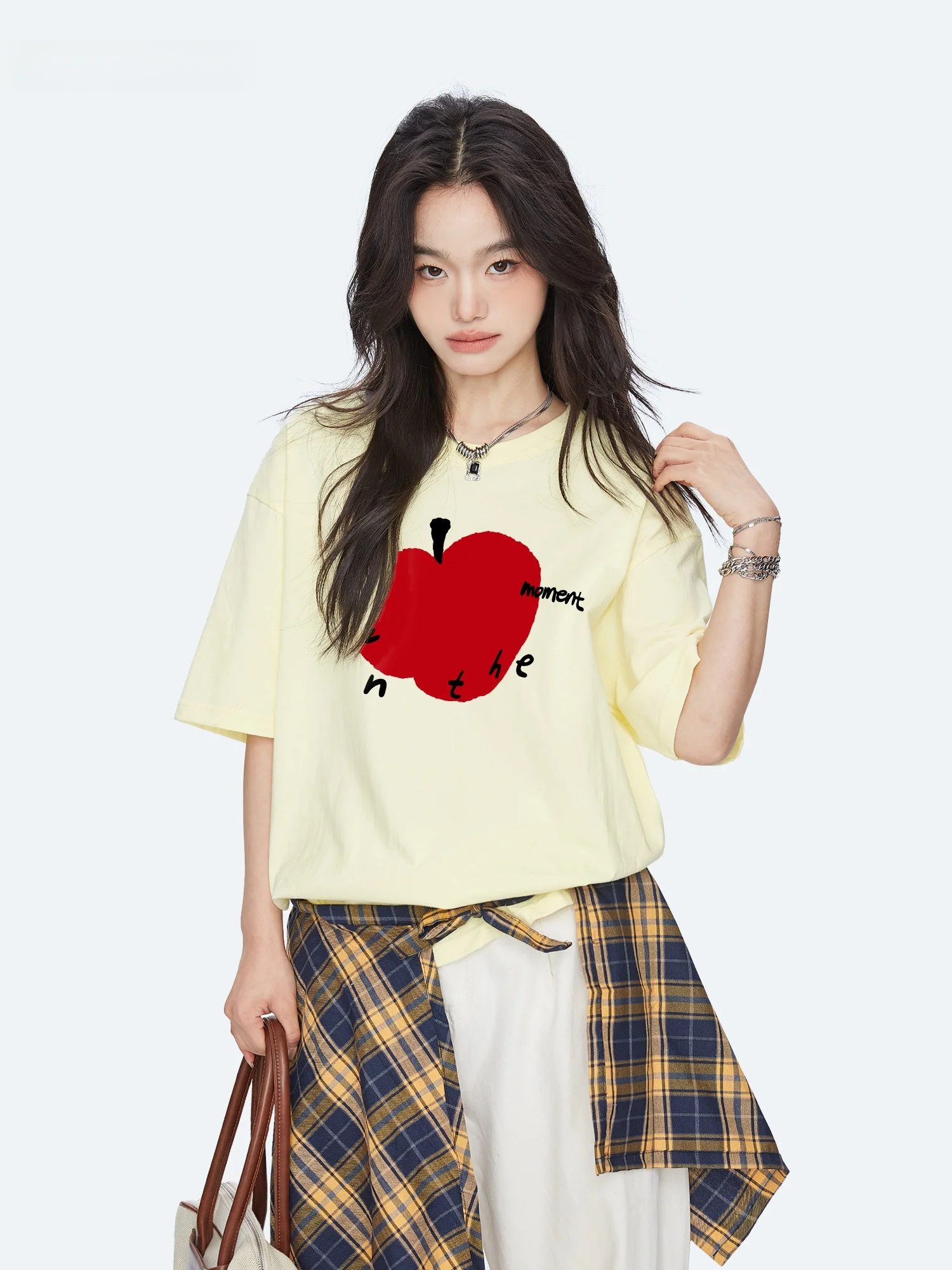 

Capricorn American Letter Pure Cotton Short Sleeve Women's T-shirt Summer New Loose Half Sleeve Top Street Style Print ...