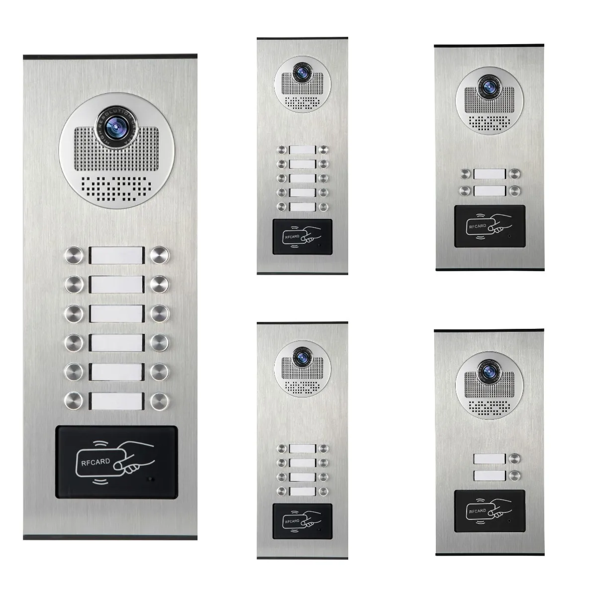 Tuya 2/3/4/5/6/8/10/12 Apartments Home Video Intercom with RIFD Access Contro Camera Video Door Phone 7 Inch Wifi Monitor