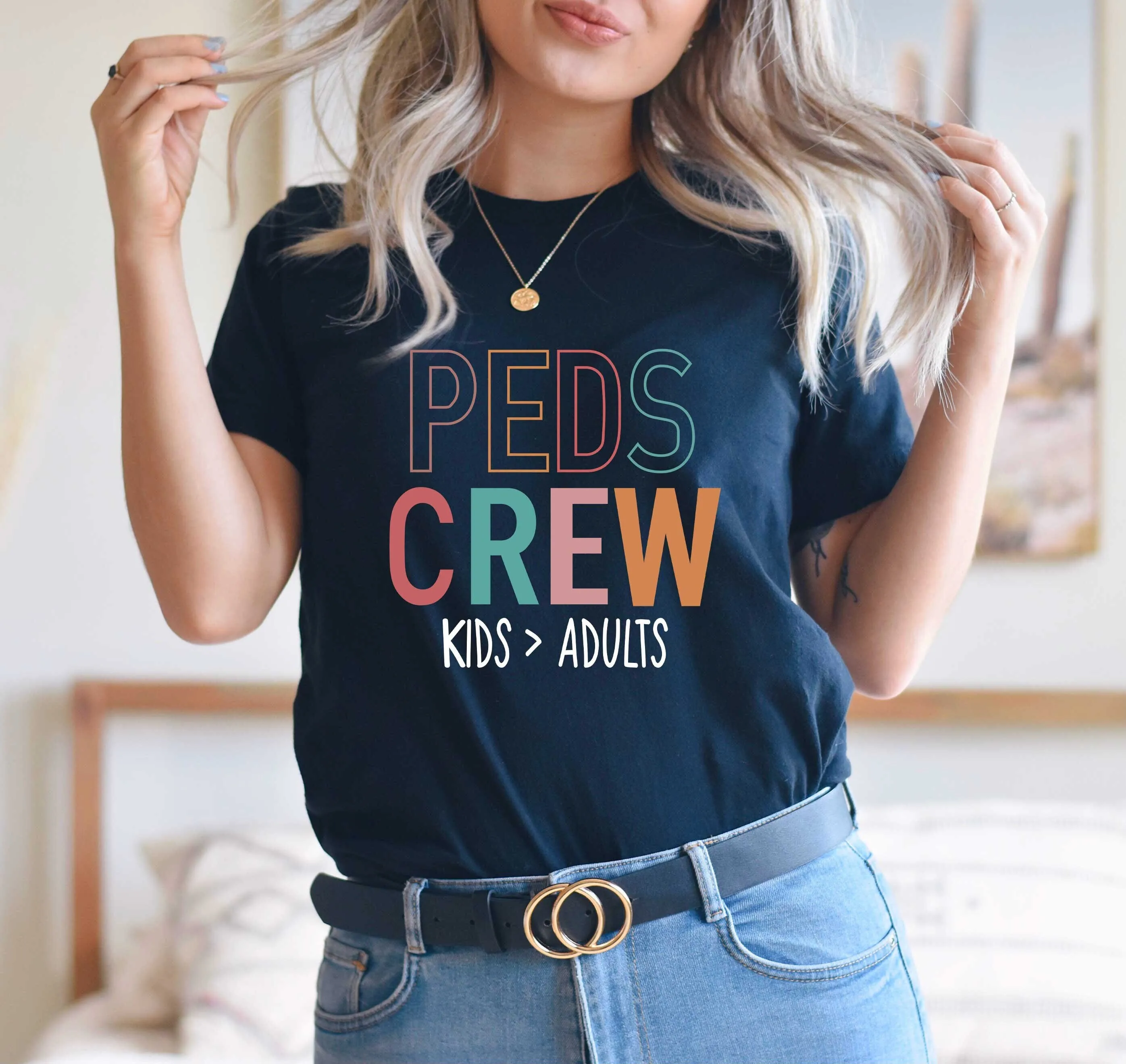 Peds Crew T Shirt Pediatric Nurse Icu Propofol Life For Crna Critical Care Medical