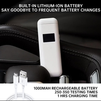 Breathalyzer With LCD Digital Alcohol Tester Advanced Sensor Technology Clear LCD Display Convenient Power Source
