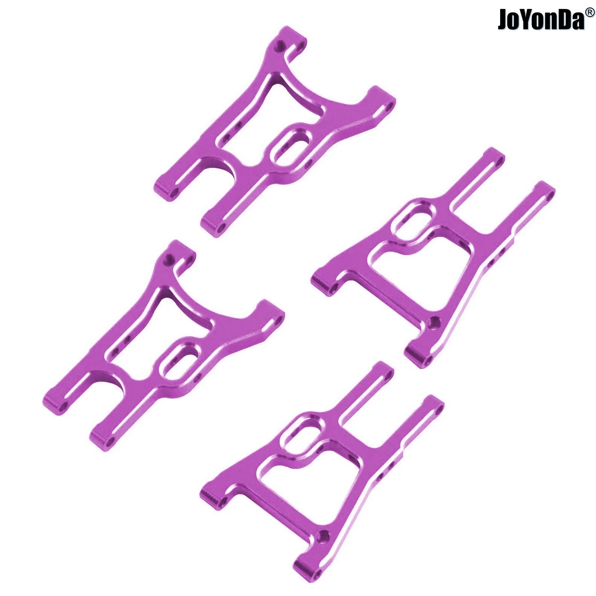 Plástico / Aluminio # 02007 Trasero # 02008 Brazo de suspensión inferior delantero para RC 1/10 HSP 94101 94102 94103 94123