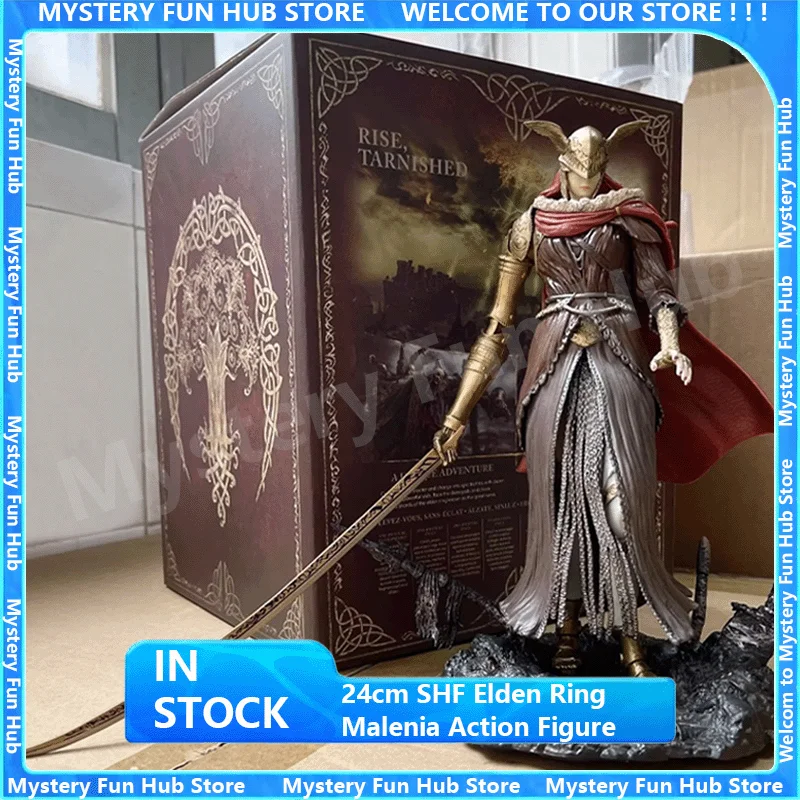 

24cm SHF Elden Ring Anime Figurine Malenia Action Figure Blade of Miquella Scarlet Valkyrie Model Collectible Birthday Toys Gift