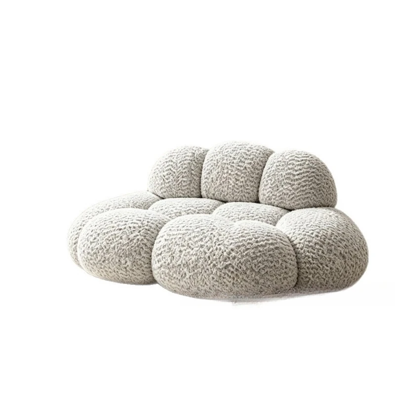 Simple velvet fabric sofa living room small apartment home leisure sofa light luxury apartment homestay reception sofa