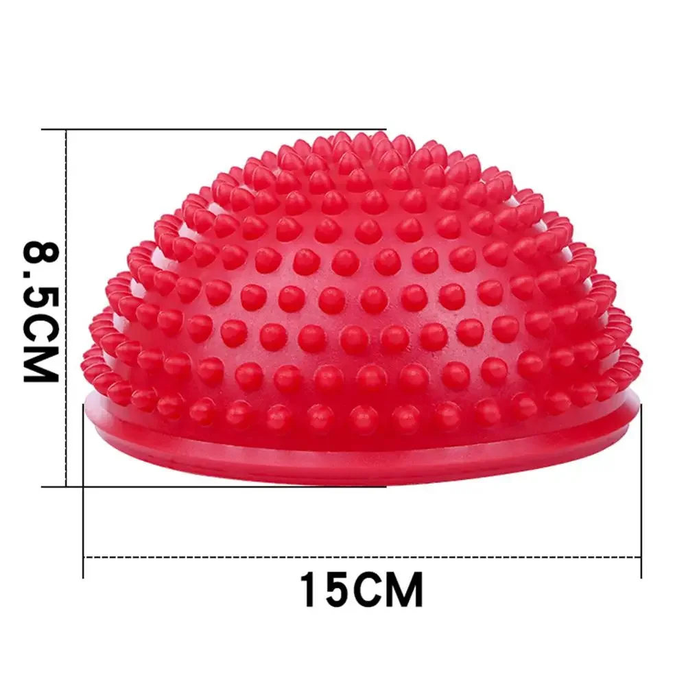 Inflatable Hemisphere  Physical Pilates Fitness Exercise, Balance Ball, Foot Massage, Spiky and  Shape, Yoga Ball