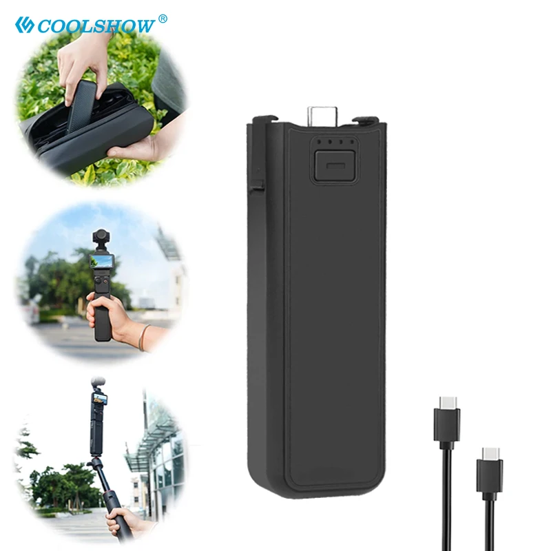 لـ Osmo Pocket 3 بطارية بنك الطاقة المحمول كاميرا شحن سريع لـ Dji Osmo Pocket 3 بطارية توصيل أجهزة الصوت الخارجية