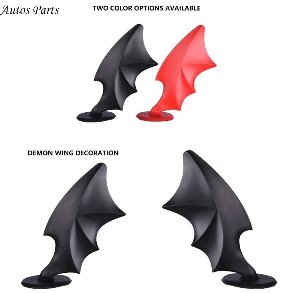 

57BA Unique Motorcycle Helmets Devil Wing Adhesive Accessories for Bikers Enthusiasts