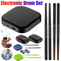 Air Drum with Drumsticks Portable Virtual Reality Drum Kit Professional Smart Electronic Drum Set for Beginners Children Adults