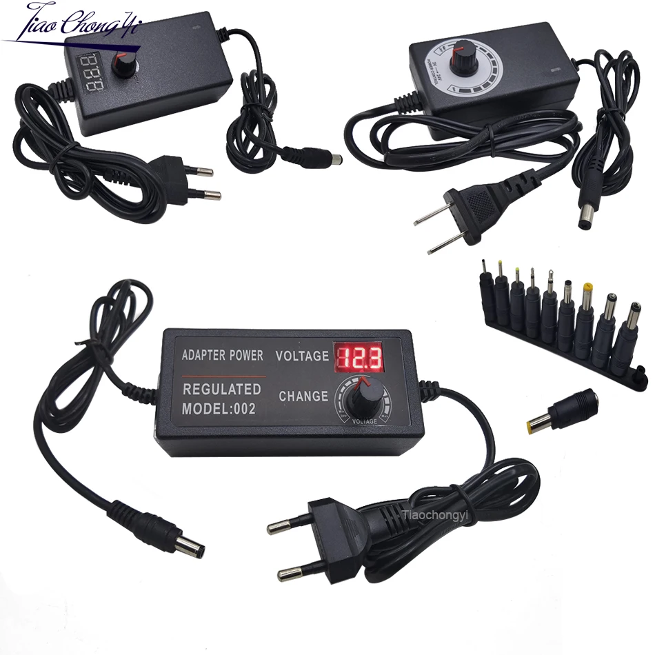 fonte de alimentacao 3v 9v 12v 24v 36v 2a 3a 5a 10a transformador de iluminacao 220v a 12v led adaptador de alimentacao ajustavel 01