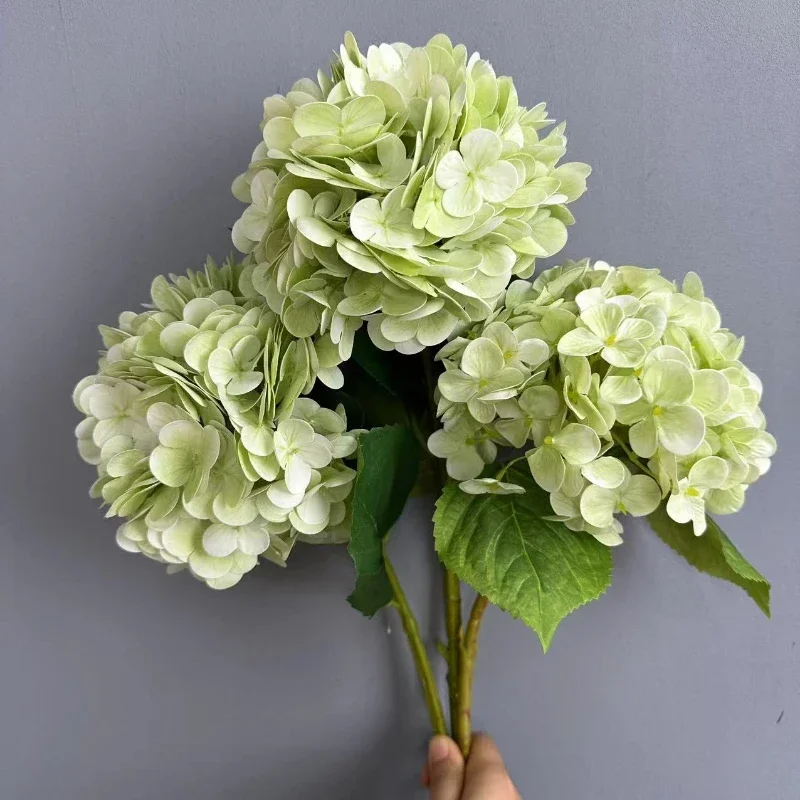 

2pc Simulation Flowers Real Touch Hydrangeas Branch Table Decor 3D Printing Fake Flower Artificial Hydrangea Garden Decoration