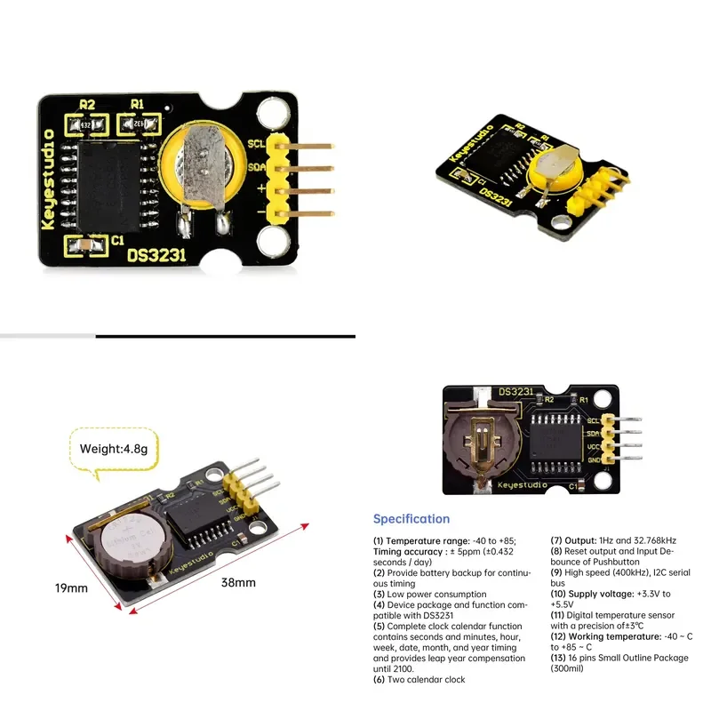 DIY Electronic STEM Programming DS3231 Clock Module (for Arduino)