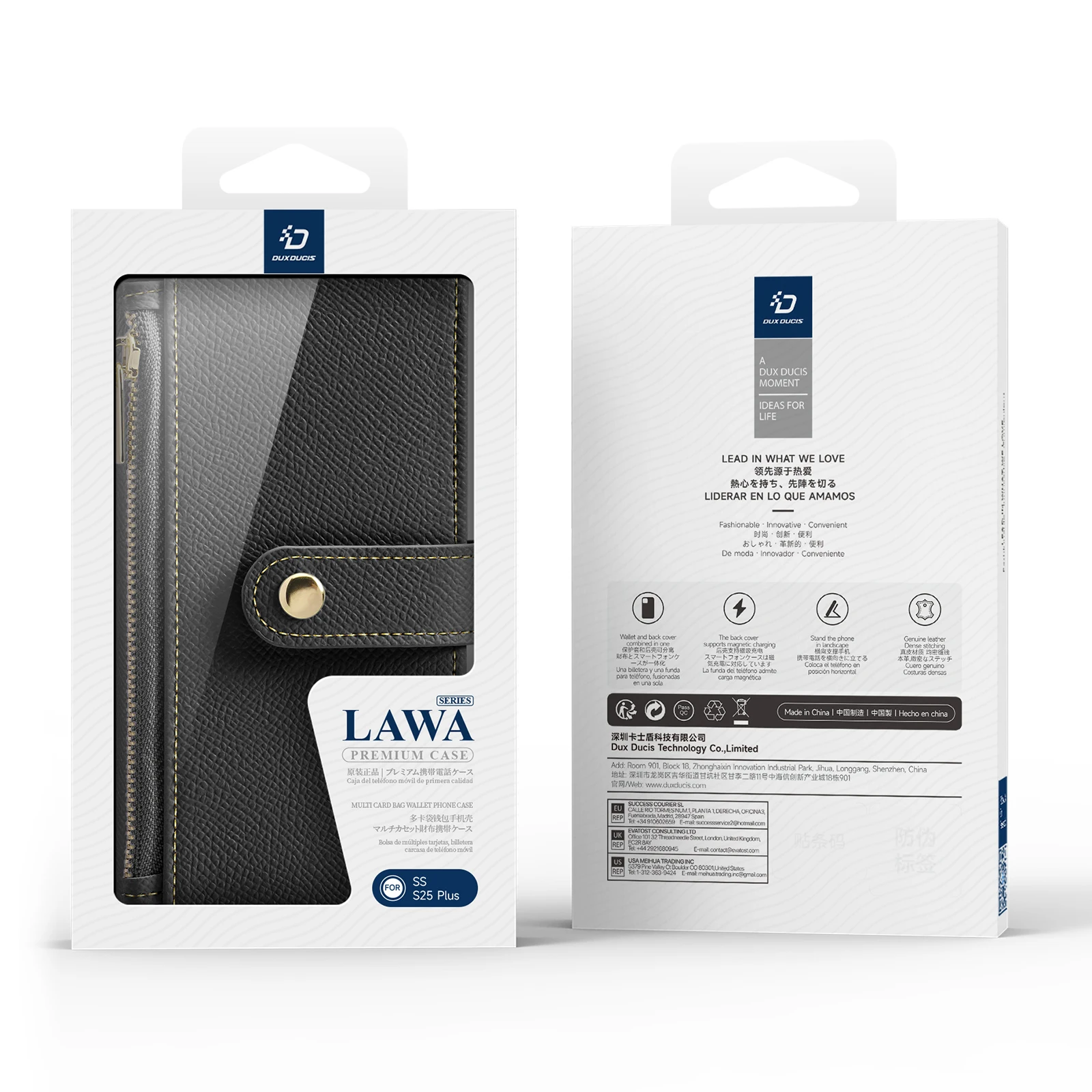 2-in-1 Magnetic Separation TPU+PC Flip wallet Cover For Samsung Galaxy S25 Plus Card slot Support wireless charging Phone Case