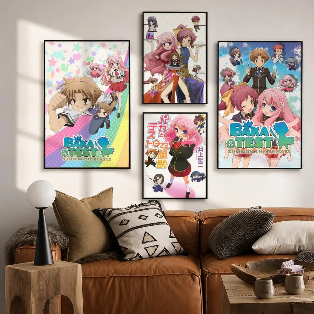 Anime Baka & Test: Summon the Beasts Poster HD poster wall art self-stick no-residue for home cafe office great gift