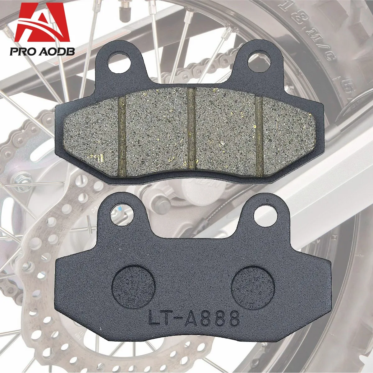 Front & Rear Brake Pads For HYOSUNG GT125 RX125 RT125 GV125 GT250R GV250 RX400 GT650 GT650R GT650S etc Motorcycle