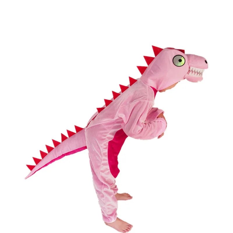 Costumes d'Halloween de dinosaure rose et vert pour bébés garçons et filles, grenouillère pour tout-petits, barboteuse pour nourrissons, vêtements Kiev illage d'animaux