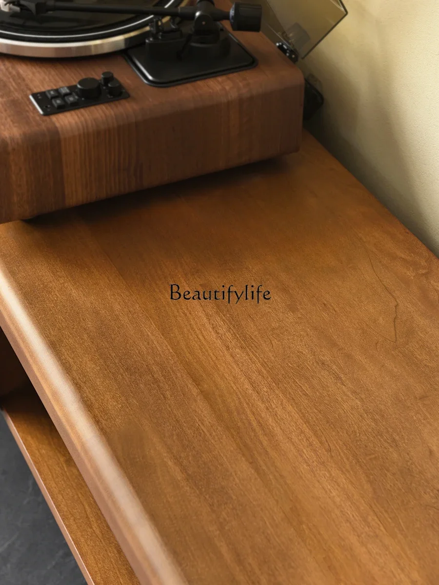 FG10TV cabinet solid wood Nordic retro small apartment living room floor cabinet modern and simple