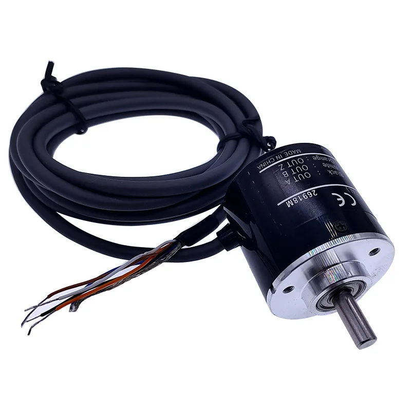 E6B2-CWZ6C Codificador rotativo, 10, 20, 30, 40, 50, 60, 100, 600, 720, 1024, 1200P/R, 5-24V, salida NPN CC, interruptor girato