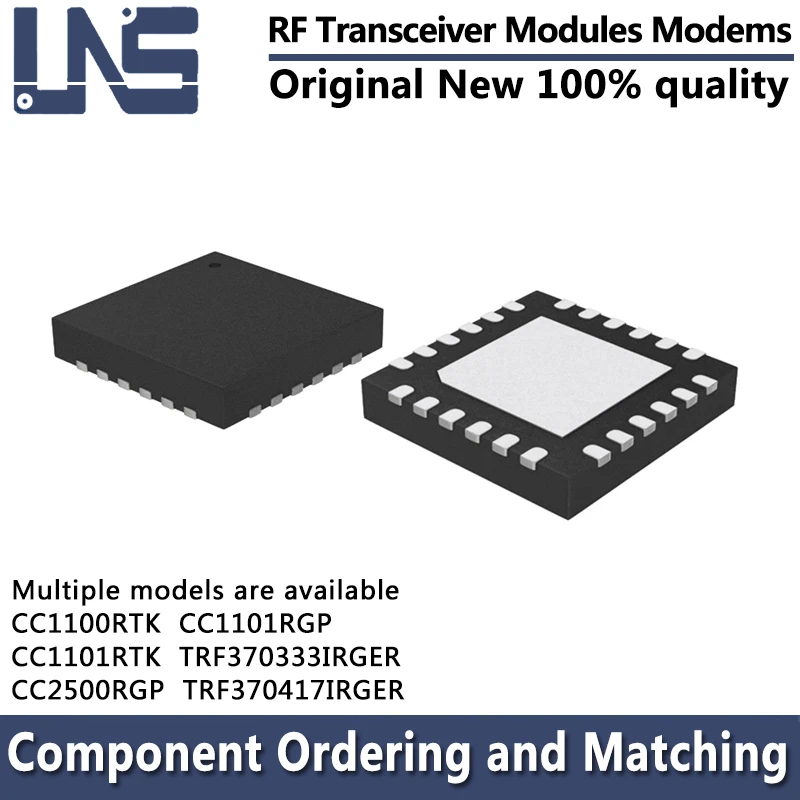 1PCS CC1100RTK CC1101RGP CC1101RTK CC2500RGP TRF370333IRGER TRF370417IRGER VQFN-24 RF Transceiver Modules Modems