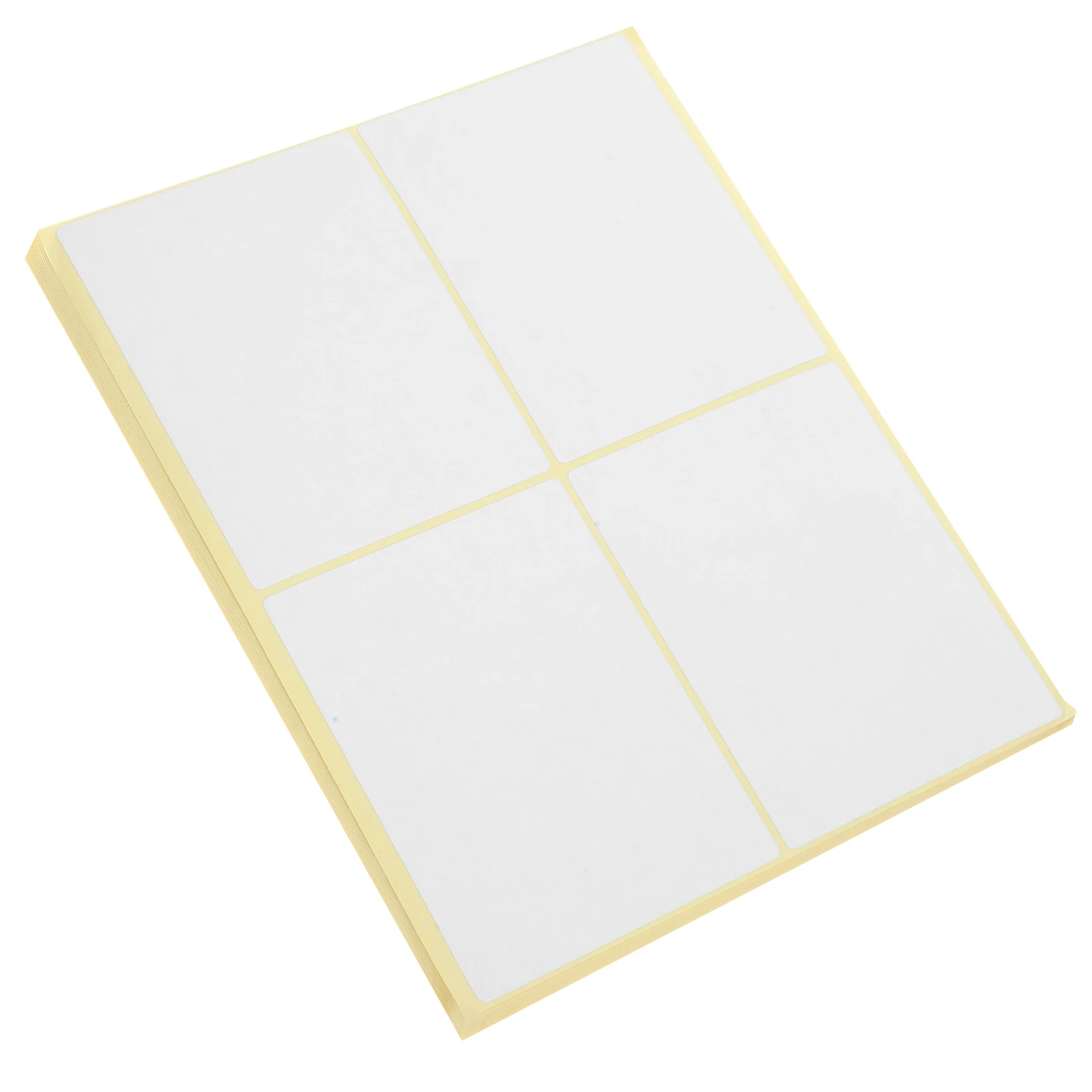 

120pcs Large Pure White Sticky Labels 4X3 Inches Blank Address Sticker Writable Adhesive For Storage Mailing Boxes Files