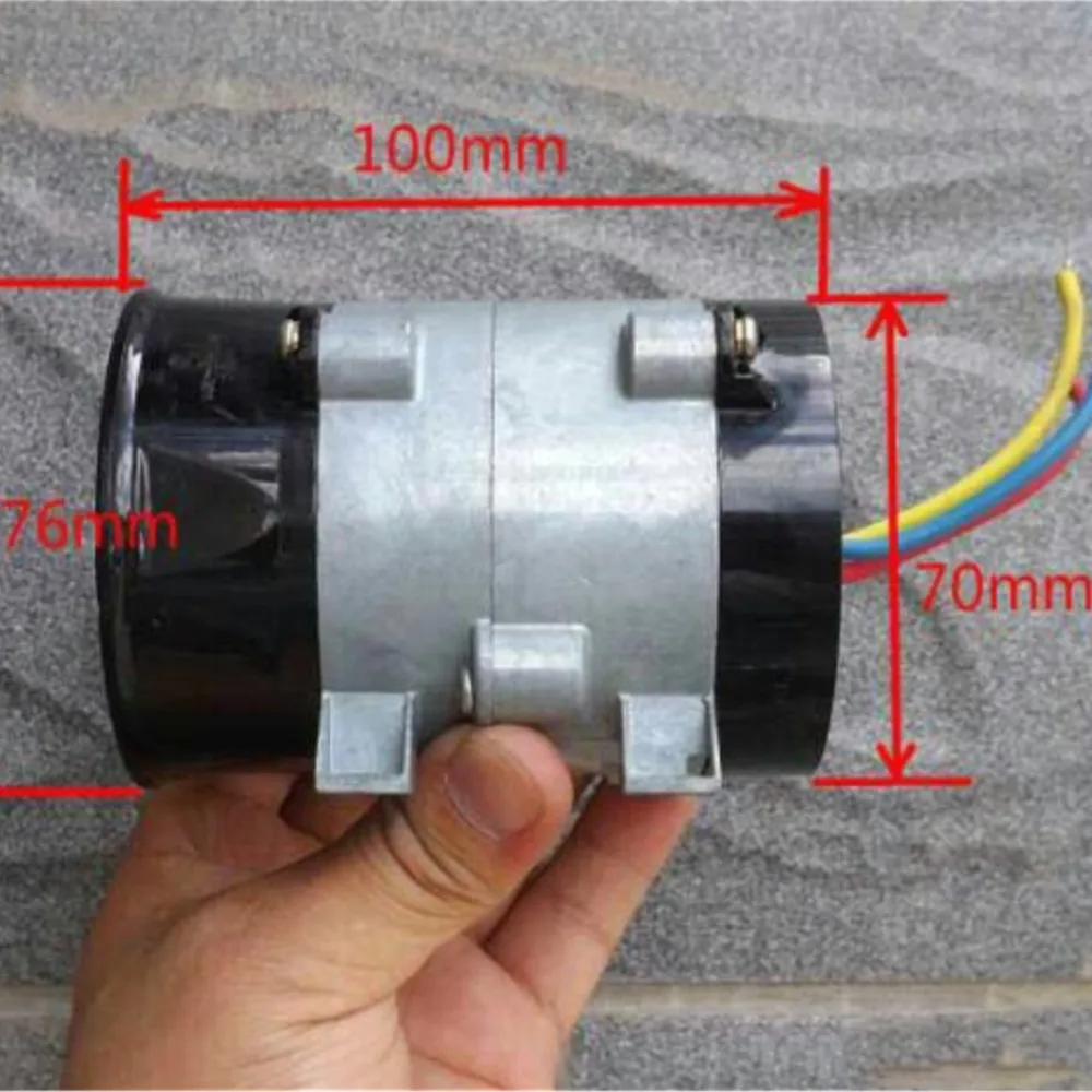 Refroidisseur de Turbocompresseur Super Violent en Métal Amélioré, 12V 16,5 A, 10cm, pour Voiture Modifiée