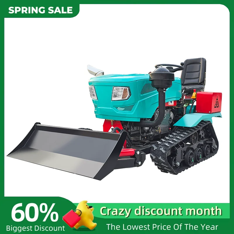 2025 جديد المطاط المسار الزاحف جرار 25hp 35 Hp 50 Hp 60hp 80hp 100 Hp مزرعة الزاحف جرار صغير 4x4 الزراعة