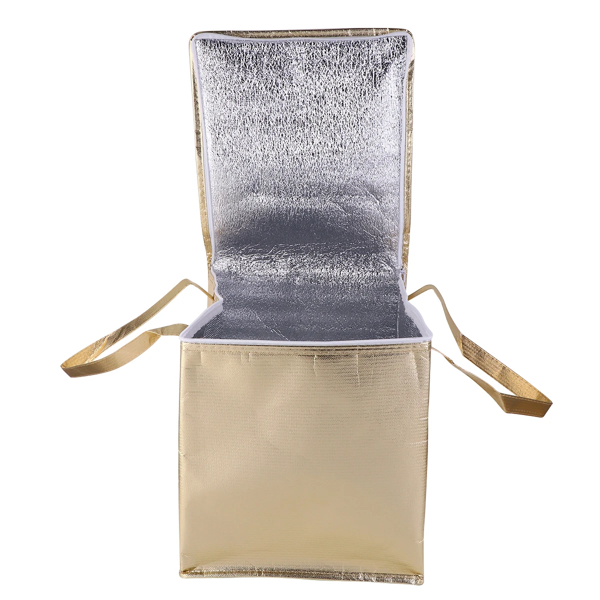 

Insulated Tote Large Capacity Cooler Tote Foldable Lightweight Camping Cooler Storage Pouch Gold Non Woven Cake