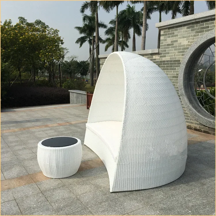 Creative, rattan chair, coffee table three-piece set, bird's nest leisure rattan chair sofa club hotel balcony bed outdoor