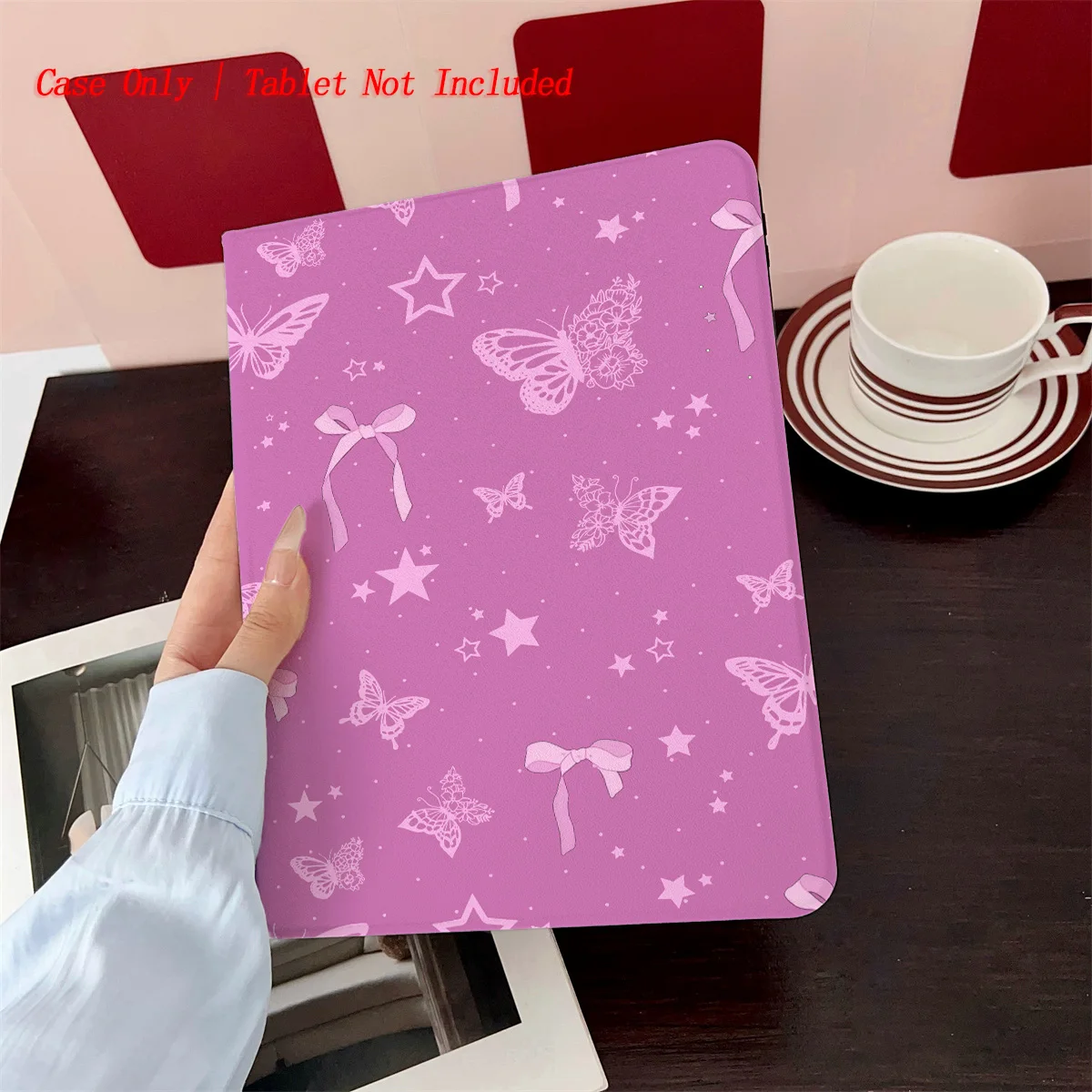 

Gentle Purple Background + White Pattern iPad Case for Pro 11 2nd Gen Air 3 9.7 Mini 5 7.9 Shockproof Bumper Cover
