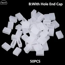 50PCS Silicone Neon Strip 6x12MM End Cap LED Silicone Connector Waterproof LED Strip Neon Light